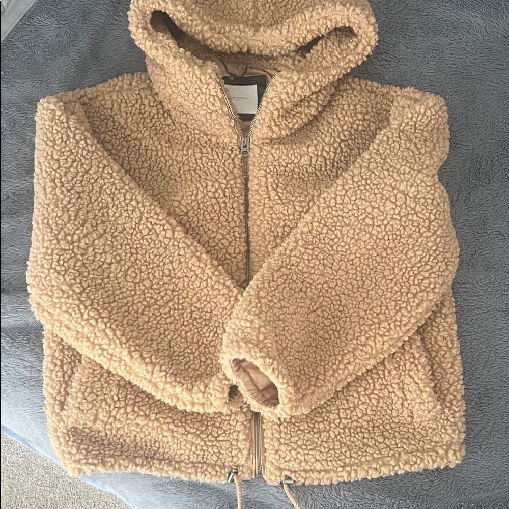 Cozy Tan Sherpa Women’s Jacket